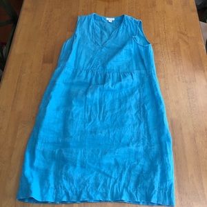 XSP Jill sky blue linen dress